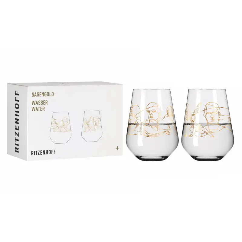 Чаши за вода Ritzenhoff К-кт 2бр Sagengold B. Neie F22 540мл Чаши за вода Ritzenhoff К-кт 2бр Sagengold B. Neie F22 540мл
