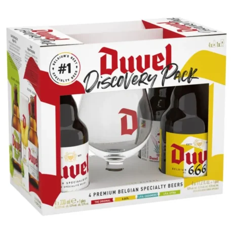 Комплект Duvel 4x330ml + чаша