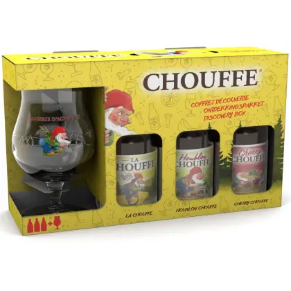 Комплект La Chouffe BOX Бира 3*330ml + 1 чаша